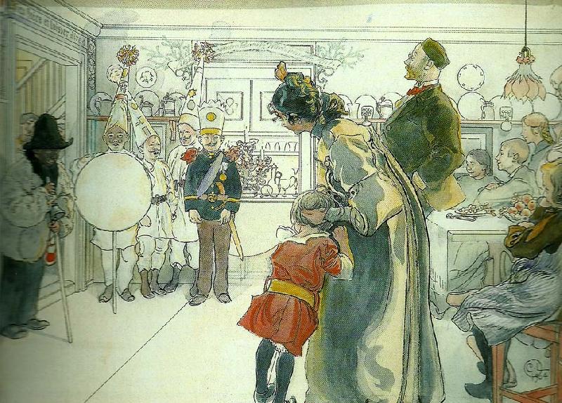 Carl Larsson stjarngossar oil painting image